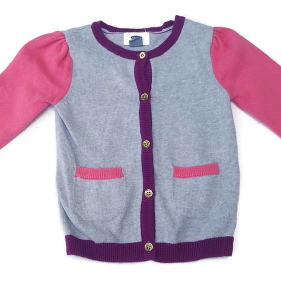Old Navy Other - Old Navy Color Block Cardigan Button Sweater
